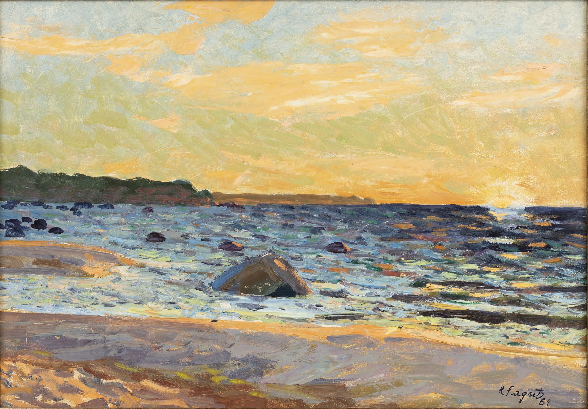 RM _ 6343 K 338:165 R.Sagrits "Päikeseloojak merre"