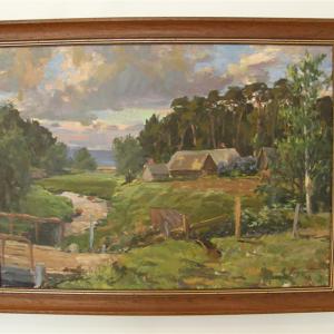 Richard Sagrits.  Maastik Kodutaluga. 1958                 